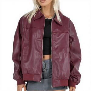 แจ็คเก็ตบอมเบอร์ผู้หญิงสไตล์ใหม่ล่าสุด แจ็คเก็ตหนังลำลองสำหรับฤดูหนาวและกิจกรรมกลางแจ้ง ระบายอากาศได้ดี มีจำหน่ายแล้ว - Product Image 1