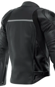 Veste en cuir de moto respirante avec cuir de buffle avec panneaux samtex à quatre voies avec protection CE - Product Image 6