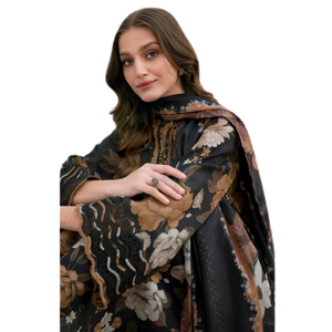 Hot Selling Wholesale OEM 100% Cotton Casual Dresses From Pakistan Shalwar Kamiz Suits for Ladies with Embroidered <b>Shawls</b> Women - Product Image 2