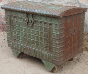 Caja de almacenamiento de Pitara Vintage antigua, organizador de algodón de malla personalizado, elegante cesta de almacenamiento para el hogar para organización del hogar - Product Image 2