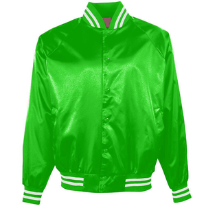 Chaqueta de bombardero de vuelo de nailon de Primavera de alta calidad al por mayor para hombre, chaqueta de bombardero acolchada de talla grande con logotipo personalizado para hombre, tela de satén - Product Image 3