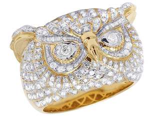 Bague Hip Hop pour homme en moissanite, plaquée rhodium, coupe ronde brillante, cadeau de mariage et de fête - Product Image 4