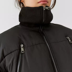 New Design High Street Cropped Puffer <b>Jacket</b> Custom Puff Ladies Down Winter Bomber <b>Jackets</b> Thick Warm <b>Parkas</b> <b>Jacket</b> For Ladies - Product Image 5