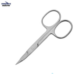 Ciseaux professionnels pour ongles et cuticules, super tranchants, à lame fine, en acier inoxydable argenté, pour droitiers, durables, pour la beauté - Product Image 1