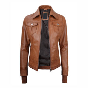 Veste en cuir pour femme de haute qualité, respirante, imperméable, coupe-vent, vente directe d'usine - Product Image 4