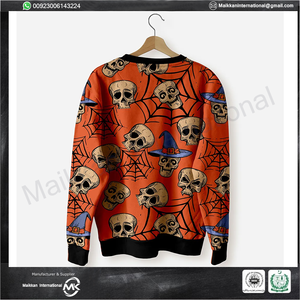 2024 gros pull uni personnalisé 100% coton sweat-shirt imprimé pull hommes sweat à col rond - Product Image 6