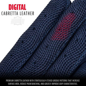 ถุงมือเบสบอลปักโลโก้ 3 มิติ แบบนุ่ม จับถนัดมือ ปรับขนาดข้อมือได้ ทนทาน ผลิตจากหนัง PU  ถุงมือตีเบสบอลแบบกำหนดเองได้ - Product Image 4