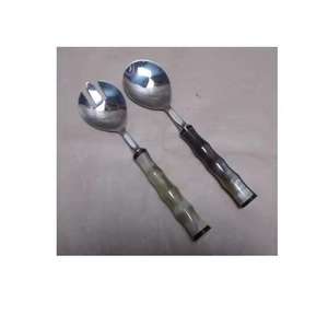 Couverts en acier inoxydable avec poignée en corne Fourchettes à polir miroir pour vaisselle et cadeaux - Product Image 6