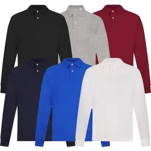 Polo de manga larga personalizado para hombre con color personalizado, transpirable, lo mejor para ropa informal, fácil de lavar y usar, Polo para hombre - Product Image 6