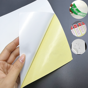 Lziheng Papier autocollant blanc <span class=keywords><strong>A4</strong></span> personnalisé Étiquette BOPP auto-adhésive résistante à la déchirure pour imprimantes laser à jet d'encre - Product Image 1