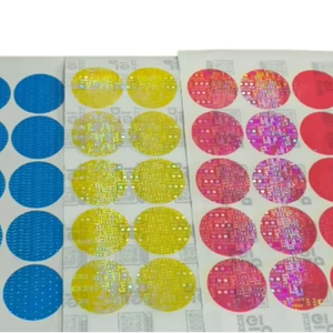 Etiqueta Holográfica Multicolor Transparente de Aluminio, Marca Digiteltech, Etiquetas de Embalaje Holográficas P20, Protección de Marca - Product Image 1