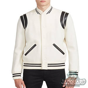 Chaquetas de béisbol informales para hombre con bordado personalizado 2025, diseño universitario de doble botonadura para tallas grandes, temporada de invierno fabricada - Product Image 3