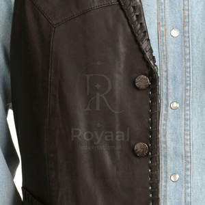 Gilet en cuir de qualité supérieure 100% cuir, prix raisonnable, respirant, vêtements pour hommes, gilet en cuir en vente en ligne - Product Image 4