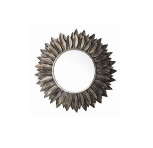 Espejo de Pared de Ratán Vintage Moderno de Alta Calidad con Forma de Flor, Decoración para el Hogar, Dormitorio, Sala de Estar - Product Image 3