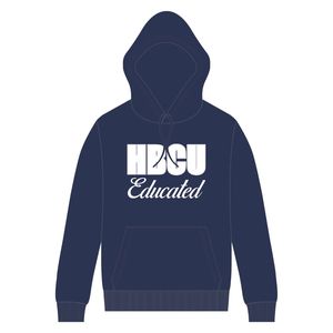 HBCU felpa con cappuccio blu scuro con cappuccio ricamato in ciniglia confraternita greca Divine Nine Collegiate Pride felpa con Logo personalizzato - Product Image 2