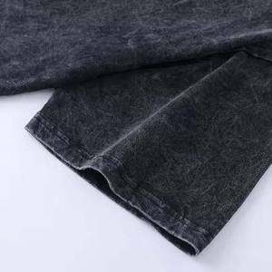 RINGER, venta al por mayor, fabricante de ropa, camisetas de gran tamaño lavadas con ácido para hombre, Camiseta con cuello redondo para hombre - Product Image 4