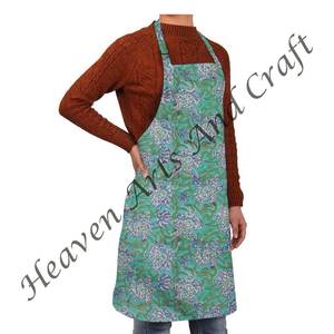 Delantal de Chef indio estampado en bloque 100% delantal de cocina transpirable a la venta para chefs hogar restaurantes hoteles - Product Image 4