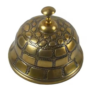 Solid Design Matt Bright Brass Hand Bell Office <b>Desk</b> Cell Restaurant Table Bells Christmas <b>Accessories</b> <b>for</b> Home Decor - Product Image 1