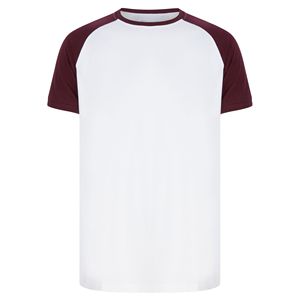 T-shirt blanc pour homme, coupe classique, couleur personnalisée, 100 % coton, meilleure qualité, t-shirt homme imprimé numériquement, col rond, manches raglan - Product Image 2
