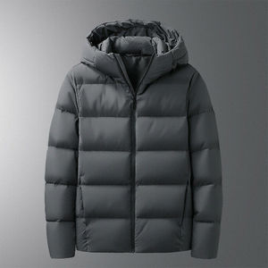 Vente en gros OEM vestes d'hiver en duvet d'hiver épaisses veste en coton rembourrée pour hommes veste matelassée à capuche pour l'extérieur veste matelassée surdimensionnée pour hommes - Product Image 4