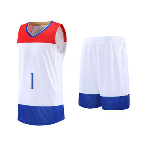 Ensemble de maillots de basket XS pour hommes personnalisables expédition rapide uniforme imprimé prêt à l'emploi OEM pour les détaillants d'été prix de gros - Product Image 1