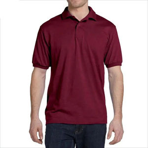 T-shirt en jersey tricoté pour homme, été, uni, broderie logo sur le devant, 100% coton, durable, respirant, manches courtes, tissu 220g - Product Image 5