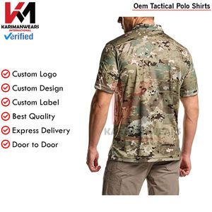 Polo deportivo de Paintball para hombre, camisa de Golf de rendimiento táctico de manga corta, ropa deportiva ligera y transpirable para exteriores - Product Image 3