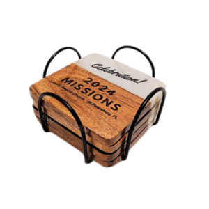 Posavasos de Resina y Madera Hechos a Mano, Duraderos, de Calidad, Diseño Único, Aislantes del Calor, Hechos a Mano con Madera de Nogal y Resina Epoxi - Product Image 6