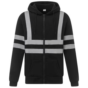 เสื้อครอปมีฮู้ดแขนยาวมีซิปสีขาวสำหรับผู้ชายเสื้อผ้าออกกำลังกายโลโก้ตามสั่ง - Product Image 3