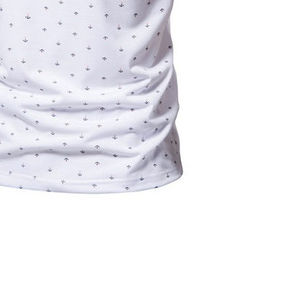 2025 profesional informal para hombres para Polos estampado personalizado con patrón sólido tela elástica ligera manga corta - Product Image 5