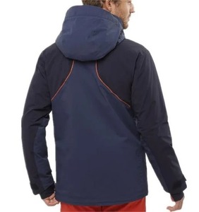 Veste coupe-vent de sport de plein air pour hommes imperméable à glissière multiple polyester chauffant coupe ample veste de randonnée formelle - Product Image 6