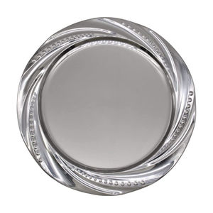 Assiette de service en métal or rose élégante, vaisselle de mariage et d'événements, vente en gros, motif floral orné, service de table, meilleur prix - Product Image 6