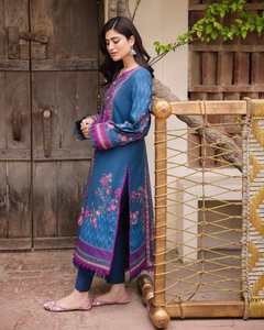 Robe de travail formelle pour femmes de qualité exceptionnelle moderne 2025-2026, dernier modèle de salwar kameez en coton pour les fêtes 01154 - Product Image 3