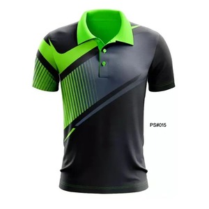 Nouveau style de polos imprimés par sublimation numérique pour hommes polos de sport polos de golf impression personnalisée complète pour hommes Sublimat - Product Image 4