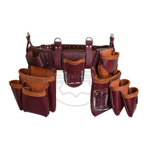 Organizador de trabajo de cinturón de herramienta de carpintero de cuero genuino de piel de vaca Premium personalizado - Product Image 1