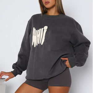 Premium alta calidad Unisex Drop Shoulder 3D Puff impresión personalizada sudadera - Product Image 1