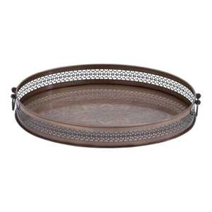 Plateau de service en aluminium antique fait à la main personnalisé en gros au meilleur prix pour la décoration de Noël de l'hôtel et du restaurant - Product Image 1