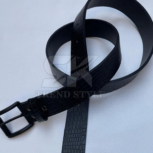 Cinturón de Cuero con Grabado de Cocodrilo, Ajustable, Estilo Moderno para Hombre y Mujer, Cinturón de Cuero con Grabado de Cocodrilo de Diseñador - Product Image 2