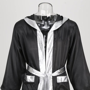 2024 Robe de boxe pour hommes MMA Kick Boxing Training Couleur et logo personnalisés Combat Body Building Satin/Polyester - Product Image 3
