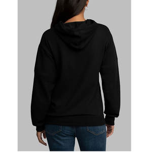 Venta al por mayor señoras Sudadera con capucha 100% algodón en blanco francés Terry 3D bordado térmico Sudadera con capucha - Product Image 3