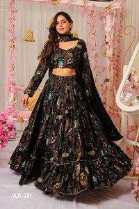 <b>Designer</b> Chinon Printed Lehenga Choli Collection Full <b>Catalog</b> available at wholesale rate, <b>Designer</b> Lehenga Choli. - Product Image 3