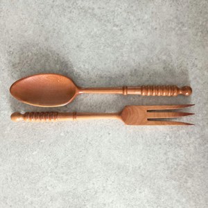 Juego de Cubiertos de Madera con Acabado Pulido, Utensilios de Madera Natural para Hogares Modernos - Product Image 4