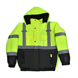 High Visibility Men's Reflective Safety <b>Jacket</b> Custom Design <b>Waterproof</b> <b>Hi</b> <b>Vis</b> Clothing Working <b>Jackets</b> For Winter Season - Product Image 3