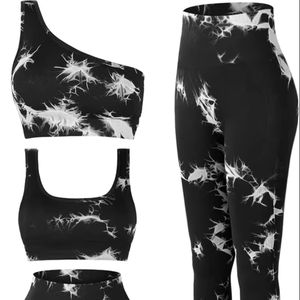 3 pièces de matériel de yoga léger spandex/nylon équipement d'entraînement haut pour soutien-gorge de sport à impact shorts de gym sublimation grande taille - Product Image 1