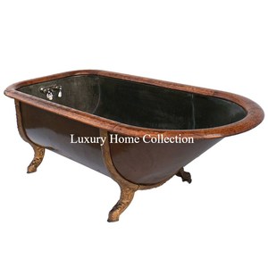 Copper Made Huge <strong>Bath</strong> Tub Hammered Design Large Shape With Handles Bathroom Accessories <strong>in</strong> Minimum <strong>Price</strong> From Indian Supplier