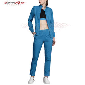 Chándal de jogging para mujer con chaqueta con cremallera completa y pantalones de jogging con puños Chándal de jogging para mujer - Product Image 1