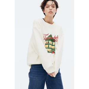 Venta al por mayor 100% algodón mujeres Sudadera con capucha mercado de moda Navidad tema ropa de invierno OEM/ODM proveedor de Bangladesh - Product Image 3