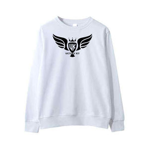 เสื้อสเวตเตอร์ขนแกะคอตตอนสำหรับผู้ชายเสื้อสเวตเตอร์คอ100% แฟชั่นสไตล์สตรีทแวร์เข้ารูปสีล้วนผ้าคอตตอนสำหรับฤดูหนาว - Product Image 6