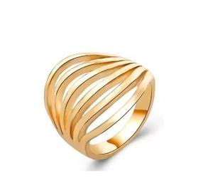 Modelos de explosión Servilletero de metal dorado simple Decoración de mesa Servilletero para bodas Fábrica al por mayor - Product Image 4