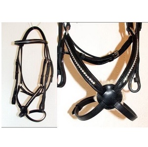 German Comfort Crystal Bling Grackle Figure 8 Bridle Custom Made Sparkle NEW - Product Image 1